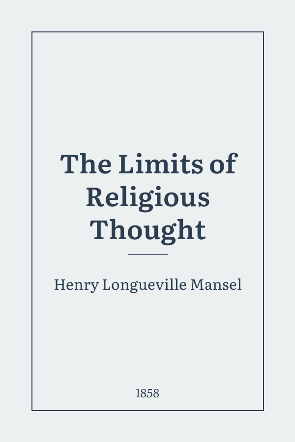 The Limits of Religious Thought